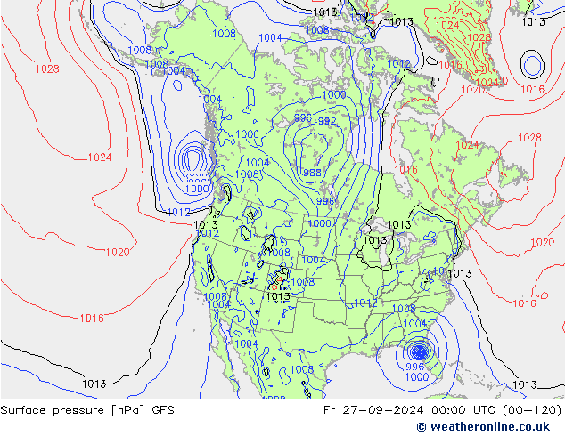 GFS: Cu 27.09.2024 00 UTC