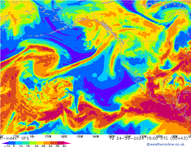 K-İndeksi GFS Sa 24.09.2024 15 UTC