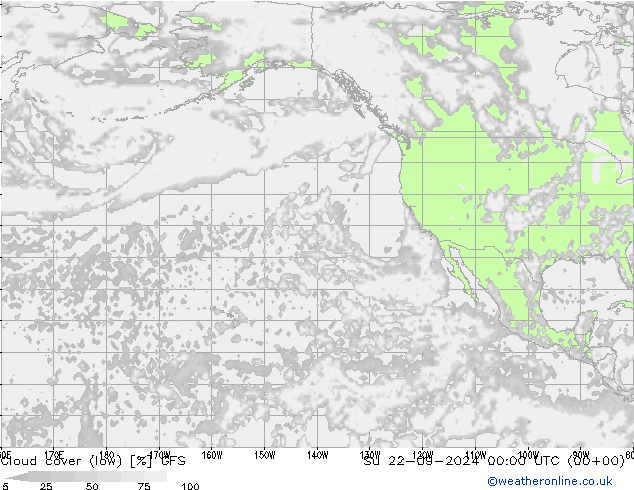 Cloud cover (low) GFS September 2024