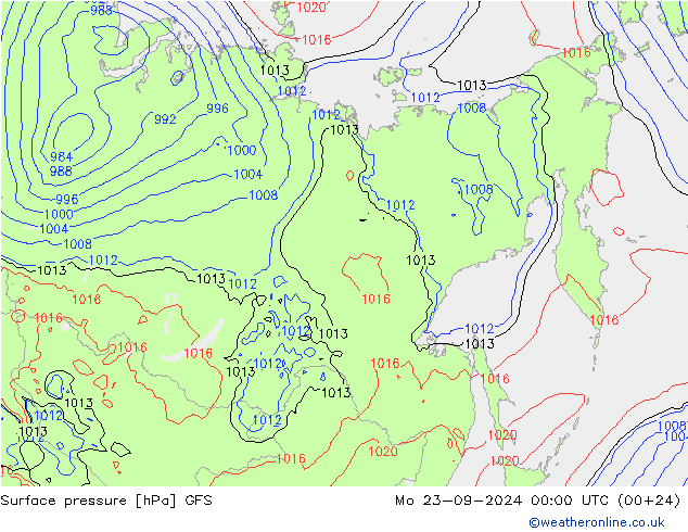 GFS: пн 23.09.2024 00 UTC