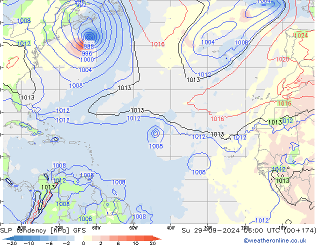 Y. Basıncı eğilimi GFS Paz 29.09.2024 06 UTC