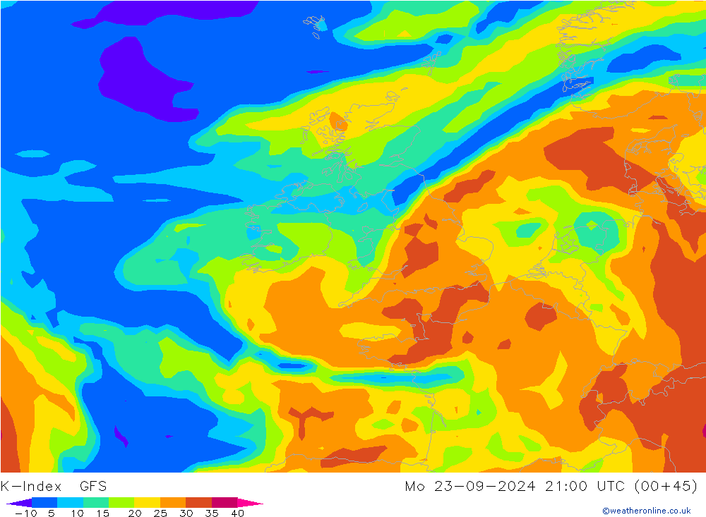 K-Index GFS ma 23.09.2024 21 UTC