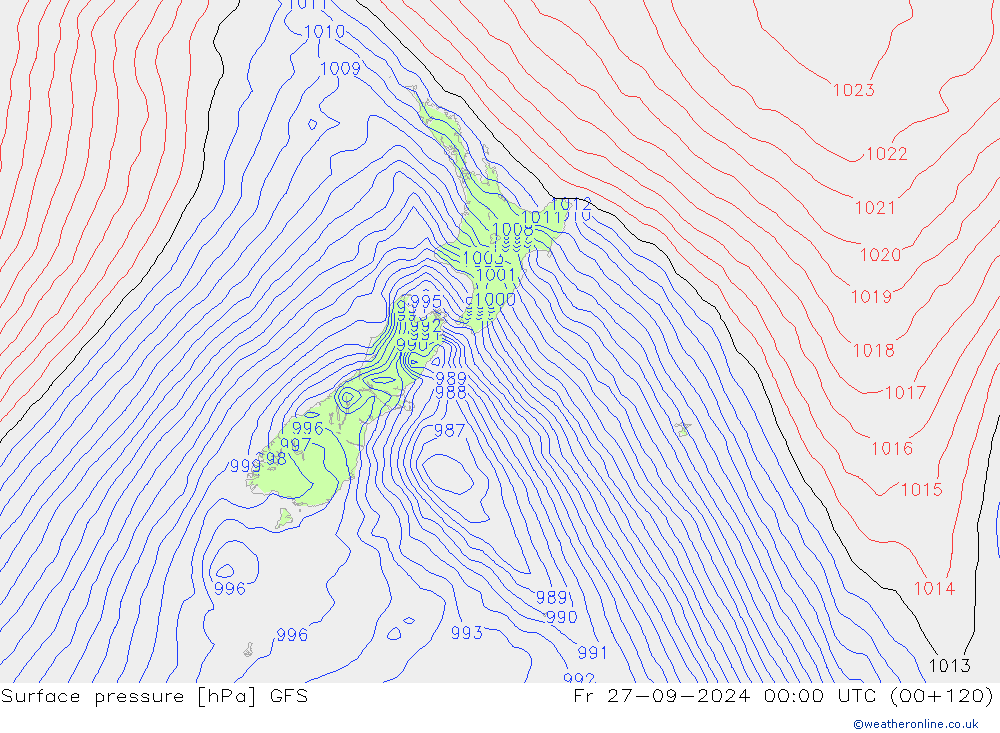 GFS: Cu 27.09.2024 00 UTC