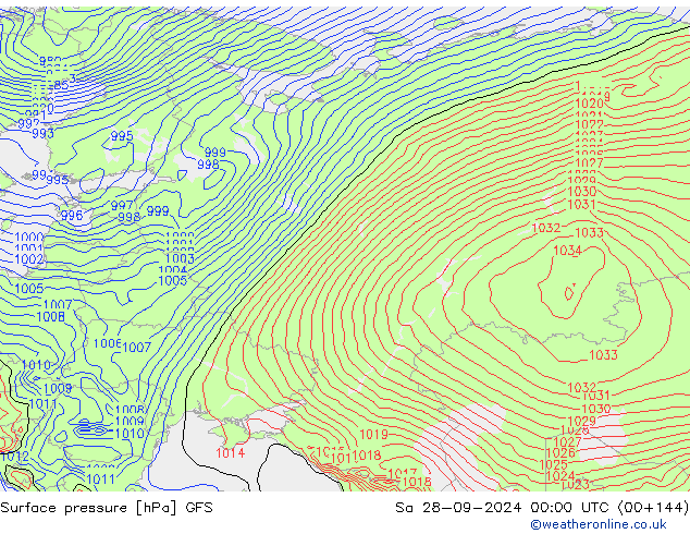 GFS: Sáb 28.09.2024 00 UTC