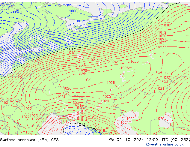 GFS: We 02.10.2024 12 UTC