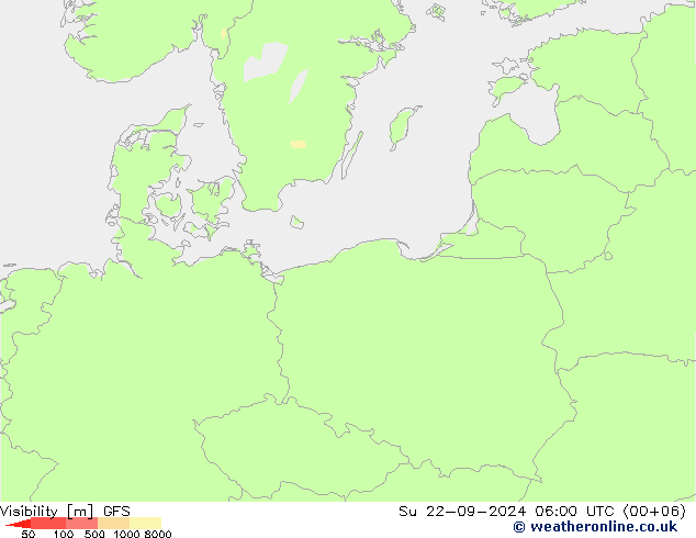 Sichtweite GFS So 22.09.2024 06 UTC