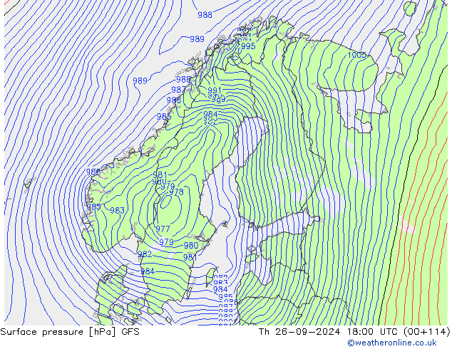 GFS: Per 26.09.2024 18 UTC