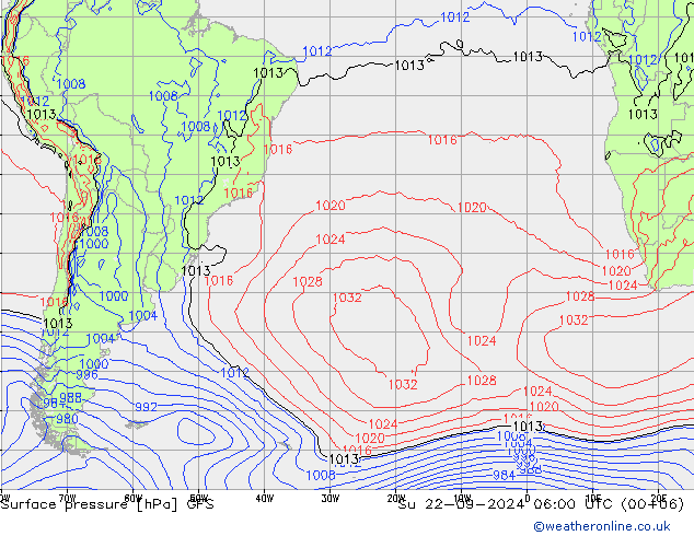 GFS: dom 22.09.2024 06 UTC