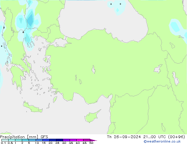 precipitação GFS Qui 26.09.2024 00 UTC