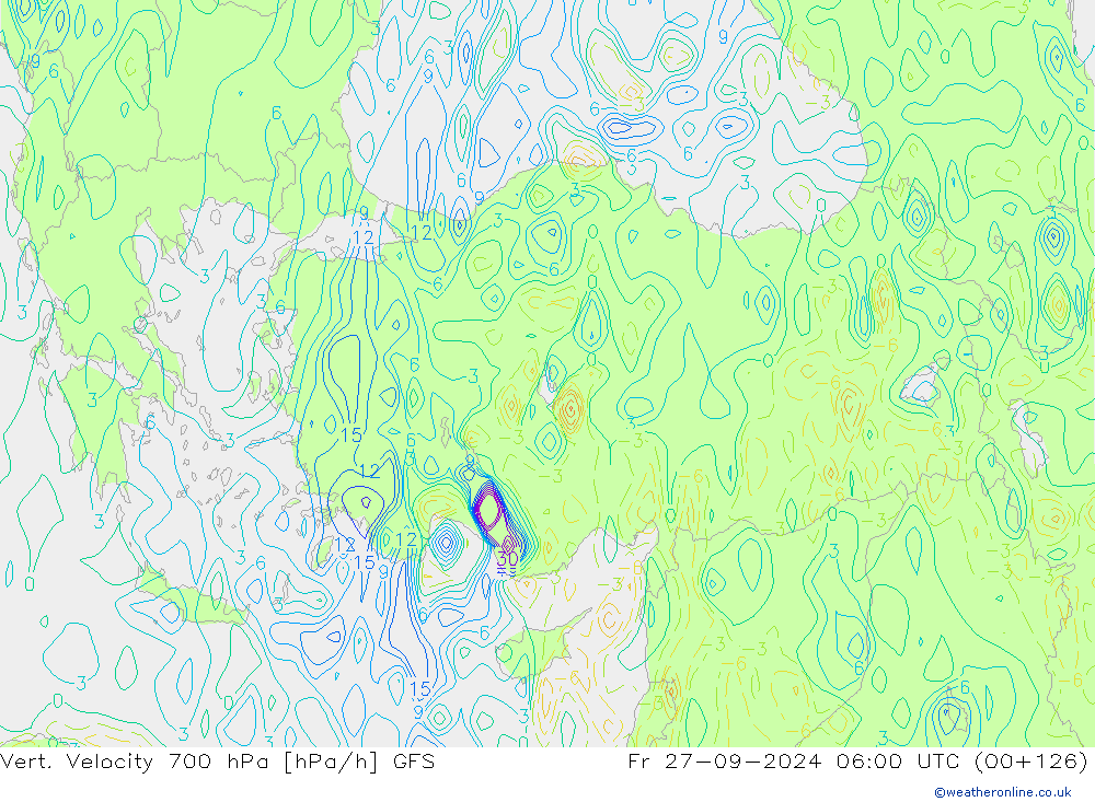 Vert. Velocity 700 hPa GFS Fr 27.09.2024 06 UTC