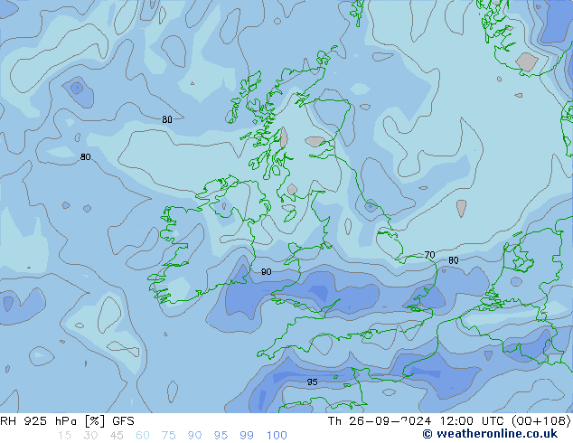 RH 925 hPa GFS Do 26.09.2024 12 UTC