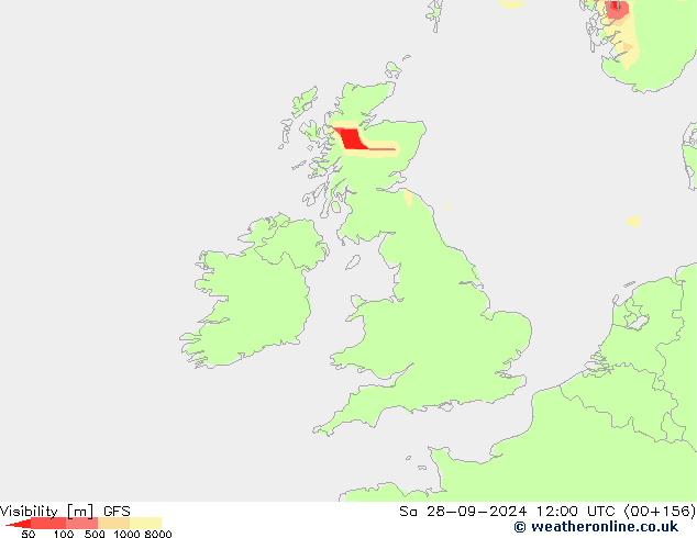 видимость GFS сб 28.09.2024 12 UTC