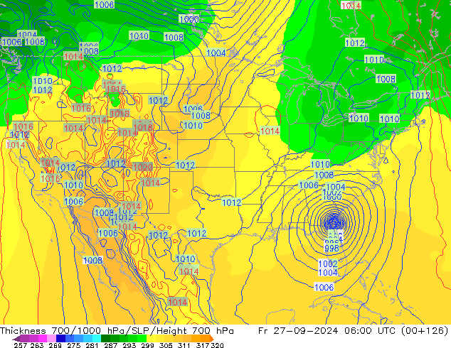 Thck 700-1000 hPa GFS Fr 27.09.2024 06 UTC