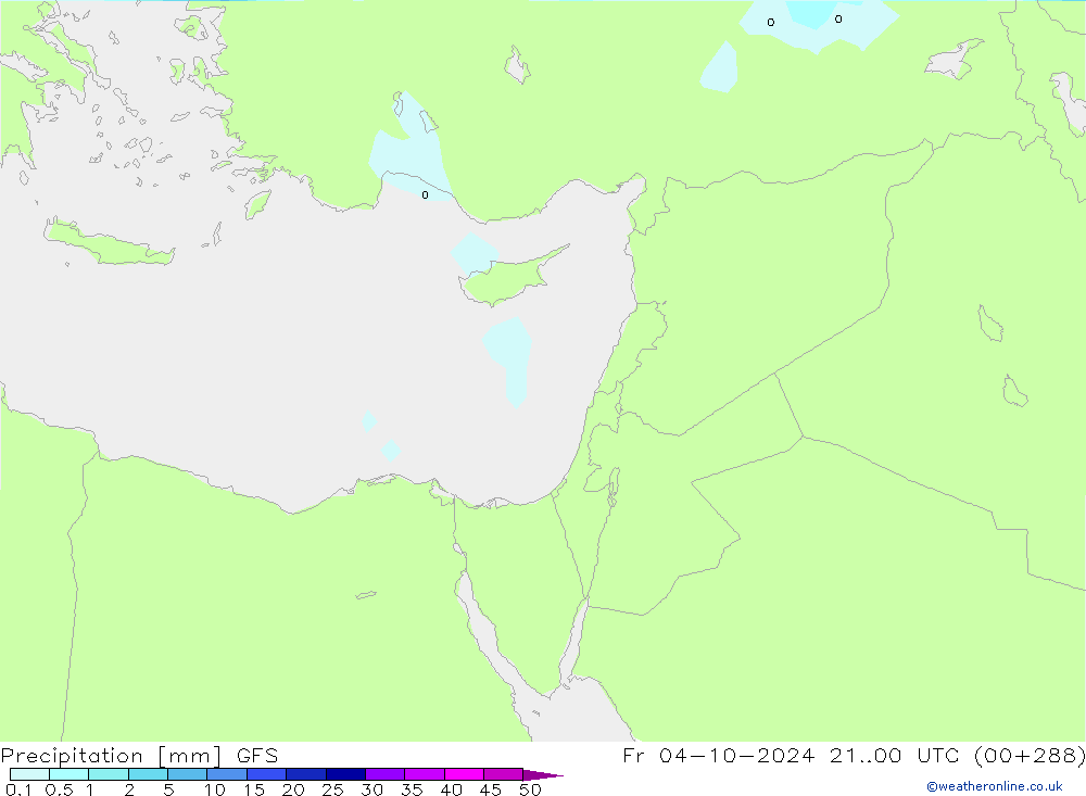 Neerslag GFS vr 04.10.2024 00 UTC