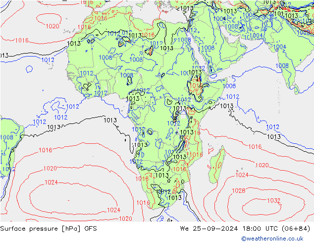 GFS: St 25.09.2024 18 UTC