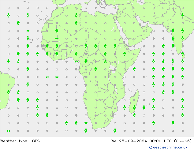 Modellwetter GFS Mi 25.09.2024 00 UTC