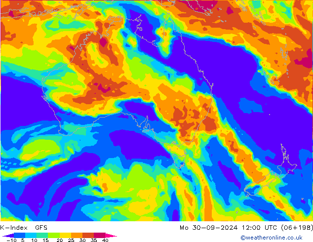 K-Index GFS ma 30.09.2024 12 UTC