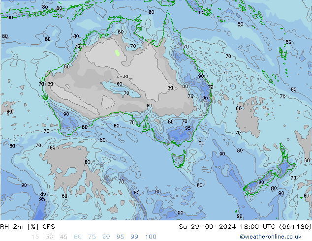 RV 2m GFS zo 29.09.2024 18 UTC