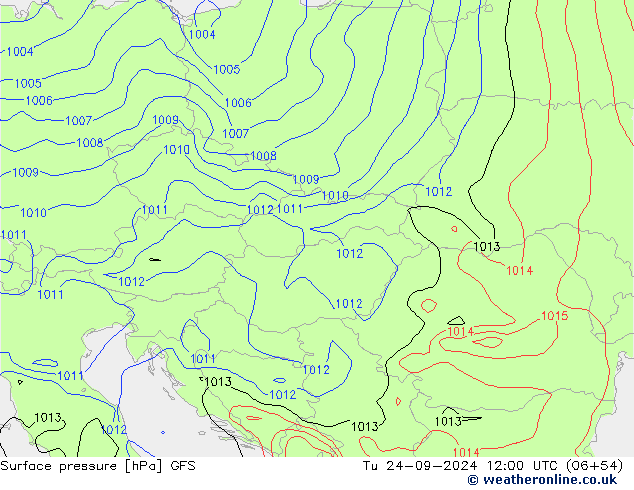 GFS: Di 24.09.2024 12 UTC