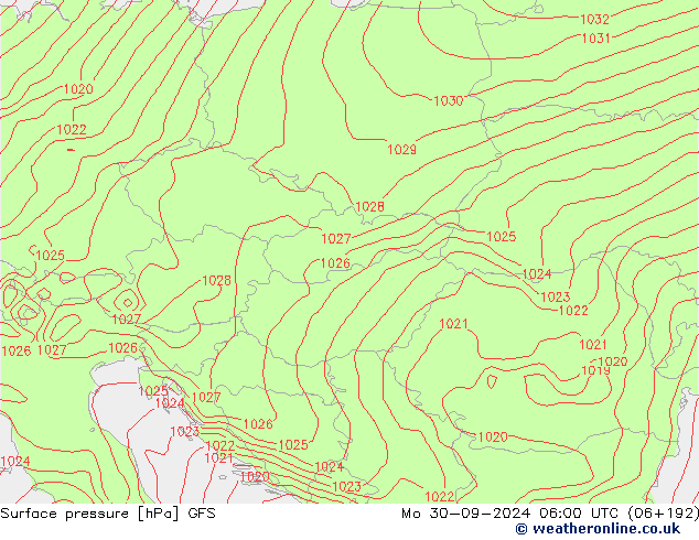 GFS: Mo 30.09.2024 06 UTC