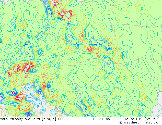 Vert. Velocity 500 hPa GFS Tu 24.09.2024 18 UTC