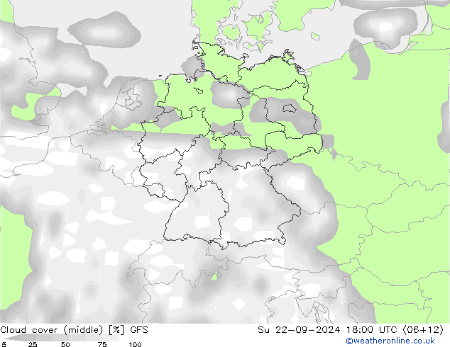 облака (средний) GFS Вс 22.09.2024 18 UTC