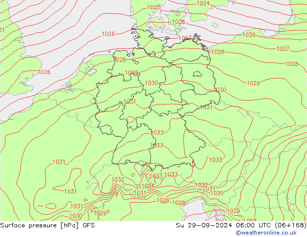 GFS: Dom 29.09.2024 06 UTC