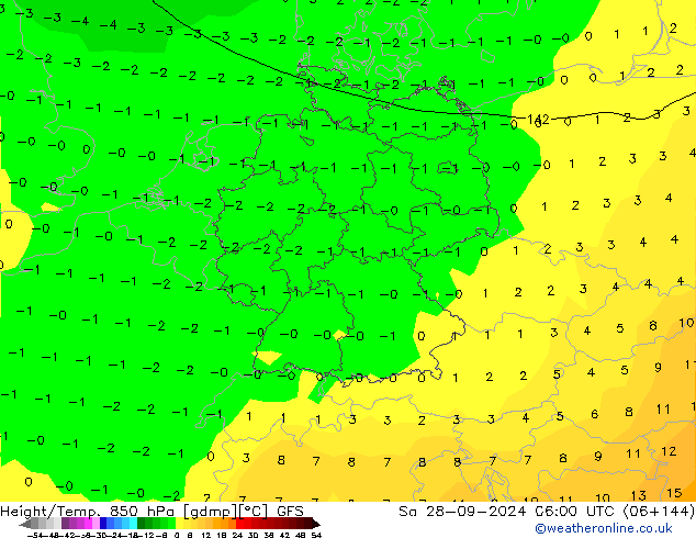 Z500/Regen(+SLP)/Z850 GFS za 28.09.2024 06 UTC