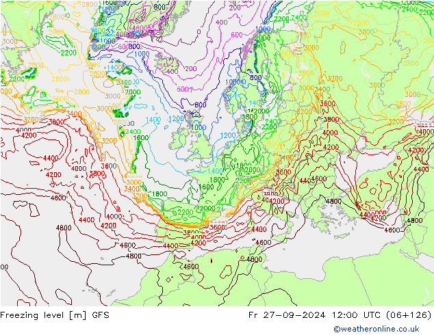 Donma Seviyesi GFS Cu 27.09.2024 12 UTC