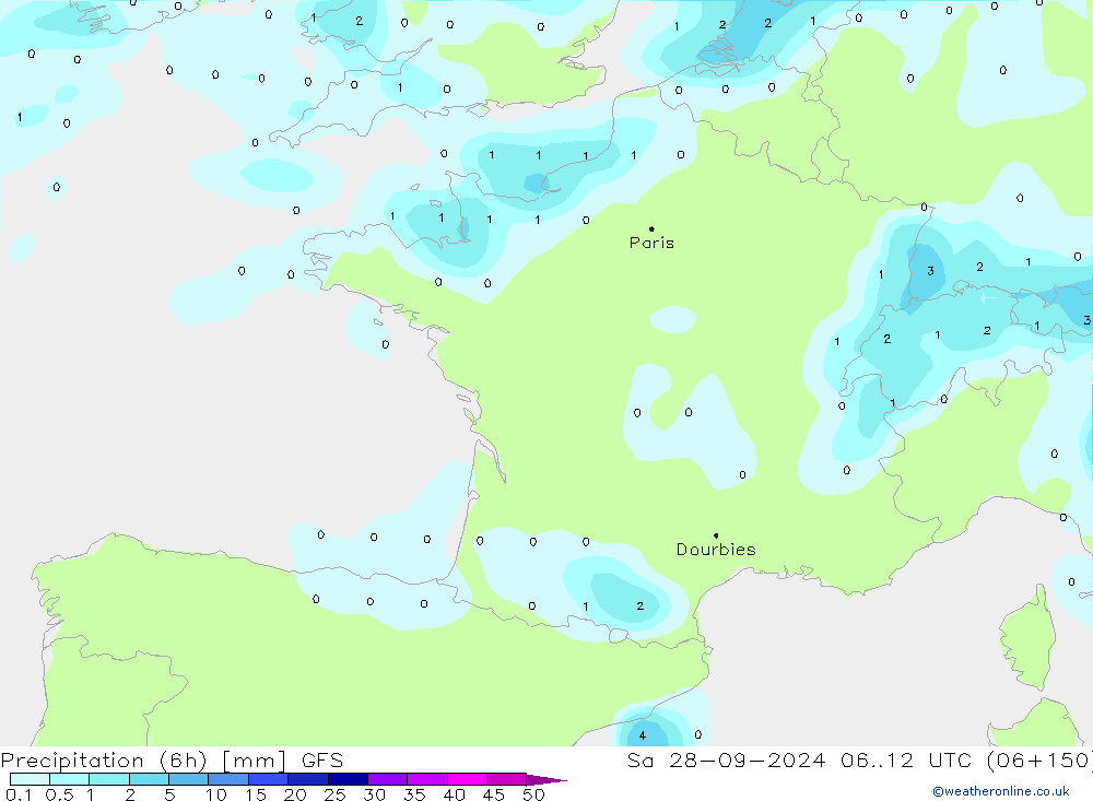 Z500/Rain (+SLP)/Z850 GFS So 28.09.2024 12 UTC