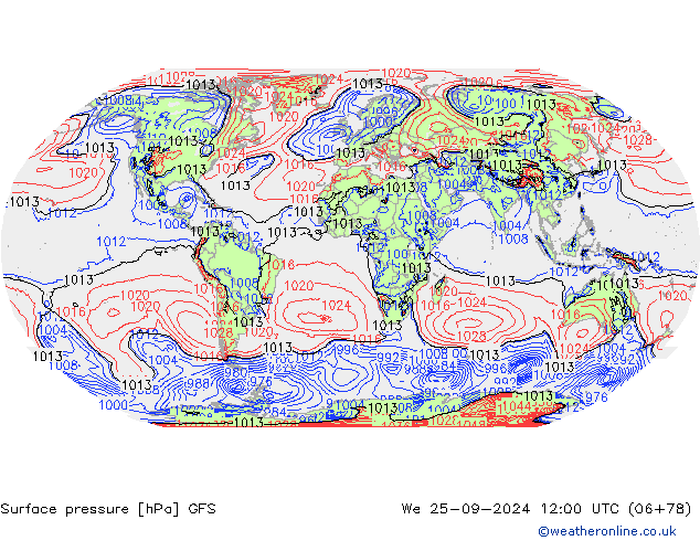 GFS: We 25.09.2024 12 UTC