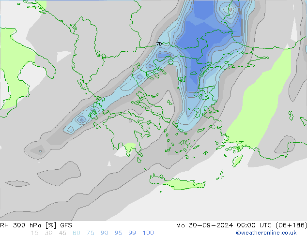 RV 300 hPa GFS ma 30.09.2024 00 UTC