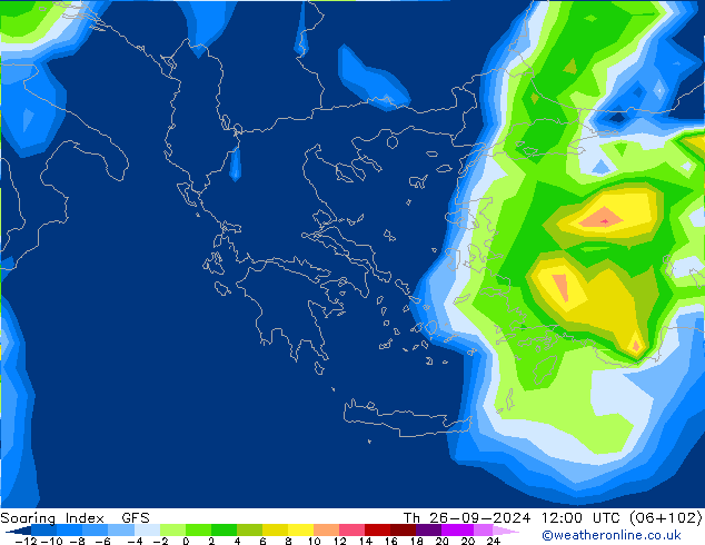 Soaring Index GFS Qui 26.09.2024 12 UTC