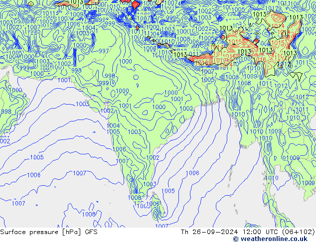 GFS: Per 26.09.2024 12 UTC