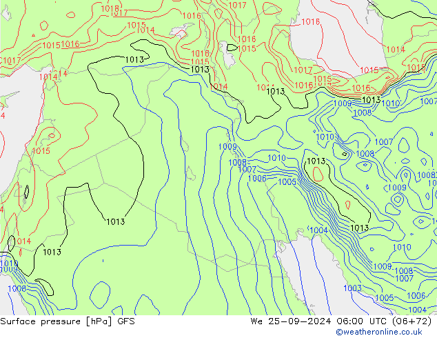 GFS: We 25.09.2024 06 UTC