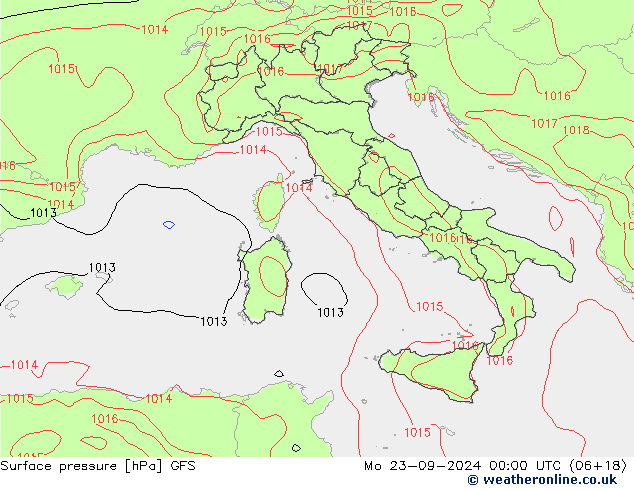 GFS: Mo 23.09.2024 00 UTC