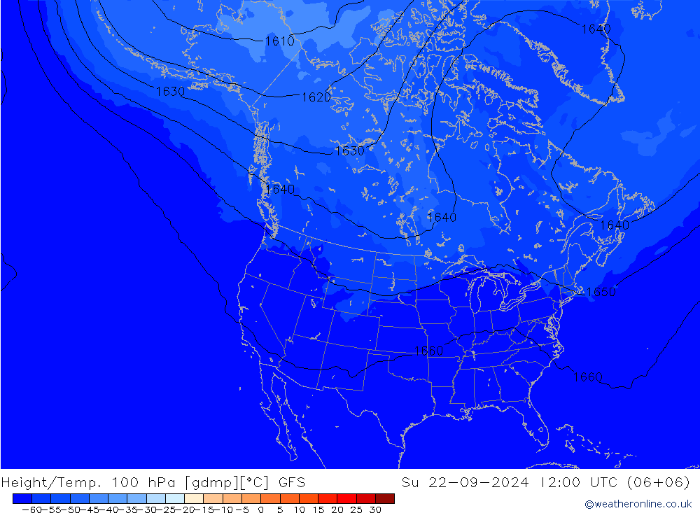 Height/Temp. 100 hPa GFS So 22.09.2024 12 UTC