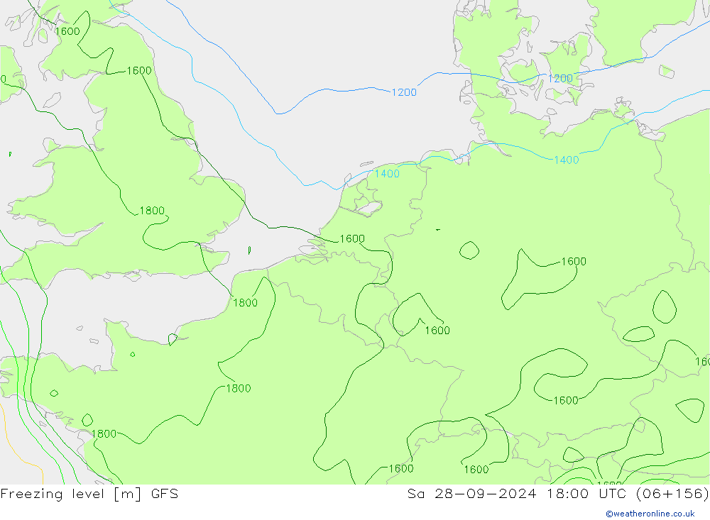 Donma Seviyesi GFS Cts 28.09.2024 18 UTC