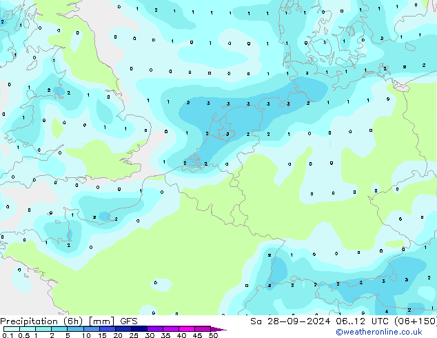 Z500/Rain (+SLP)/Z850 GFS So 28.09.2024 12 UTC