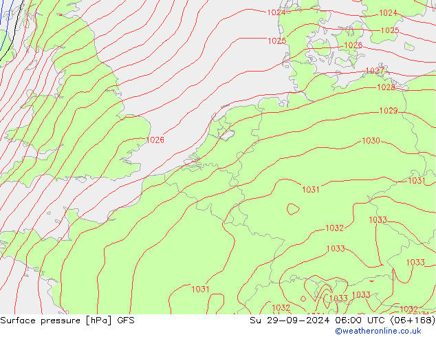 GFS: So 29.09.2024 06 UTC