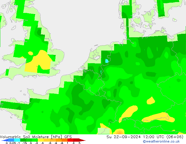 Wassergehalt GFS So 22.09.2024 12 UTC