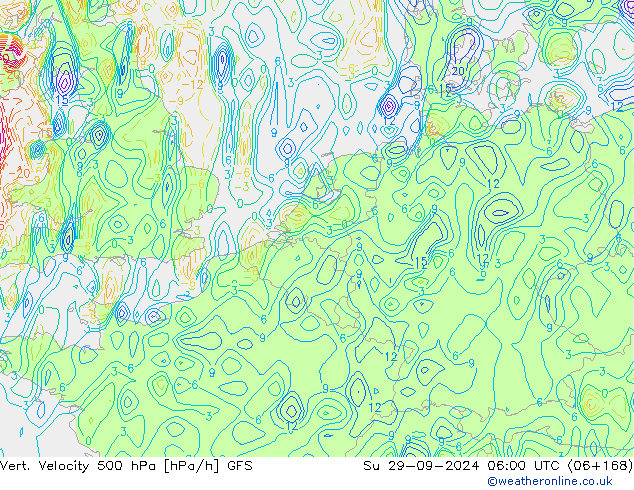 Vert. Velocity 500 hPa GFS So 29.09.2024 06 UTC