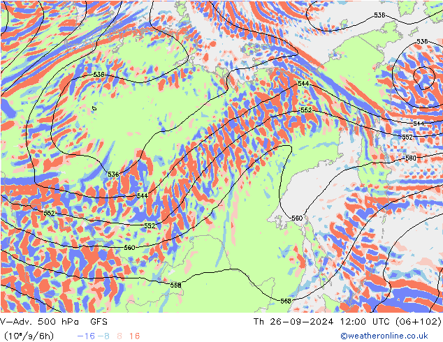 V-Adv. 500 hPa GFS Do 26.09.2024 12 UTC