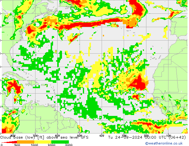 Cloud base (low) GFS mar 24.09.2024 00 UTC