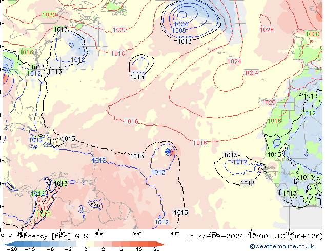 тенденция давления GFS Сентябрь 2024