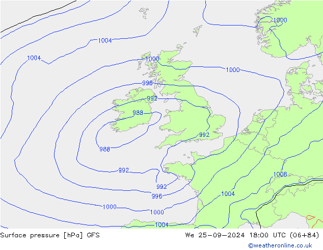 GFS: wo 25.09.2024 18 UTC