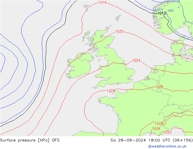 GFS: Cts 28.09.2024 18 UTC