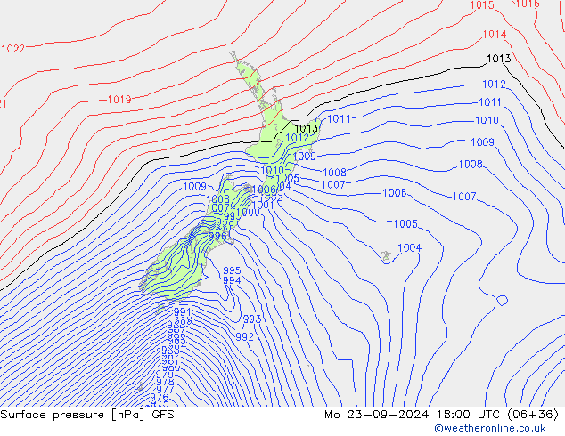 GFS: Mo 23.09.2024 18 UTC