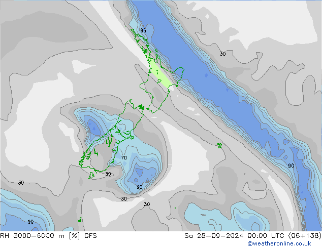 RH 3000-6000 m GFS sab 28.09.2024 00 UTC