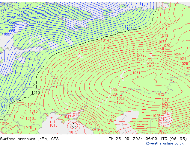 GFS: Per 26.09.2024 06 UTC